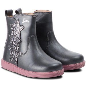 Geox Hynde Toddler Girls Star Boots Sz 22 (6.5 US)